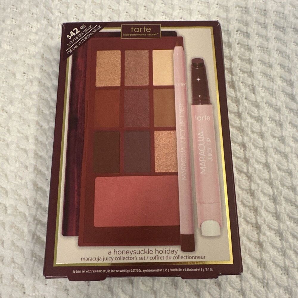 TARTE Maracuja Juicy Collectors 3-pc Full-Size Set Limited Ed Holiday Set